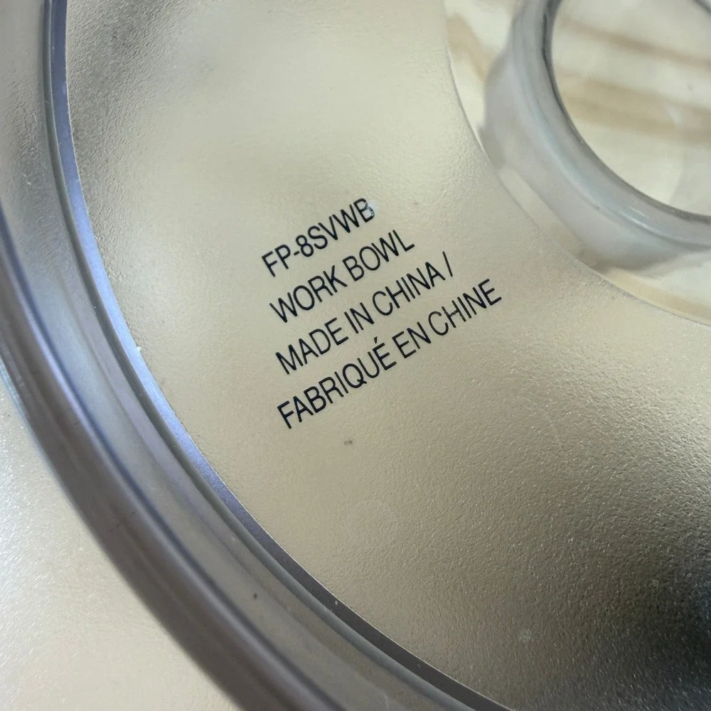 Cuisinart 8 Cup Food Processor FP-8 Replacement Work‎ Bowl FP-8GMWB